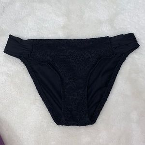 black bikini bottom